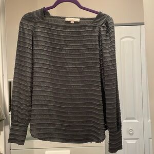 Loft, XS, gray/silver blouse, good condition